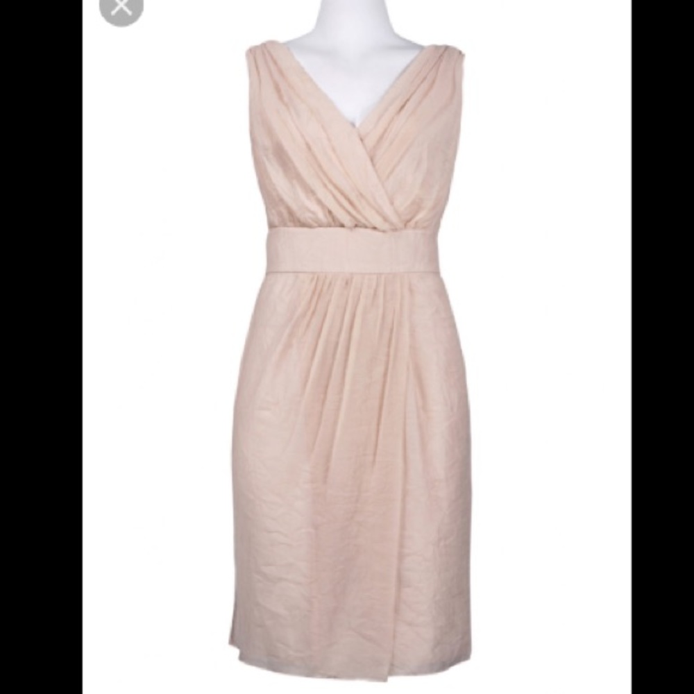 Suzi Chin Blush Crepe Dress
